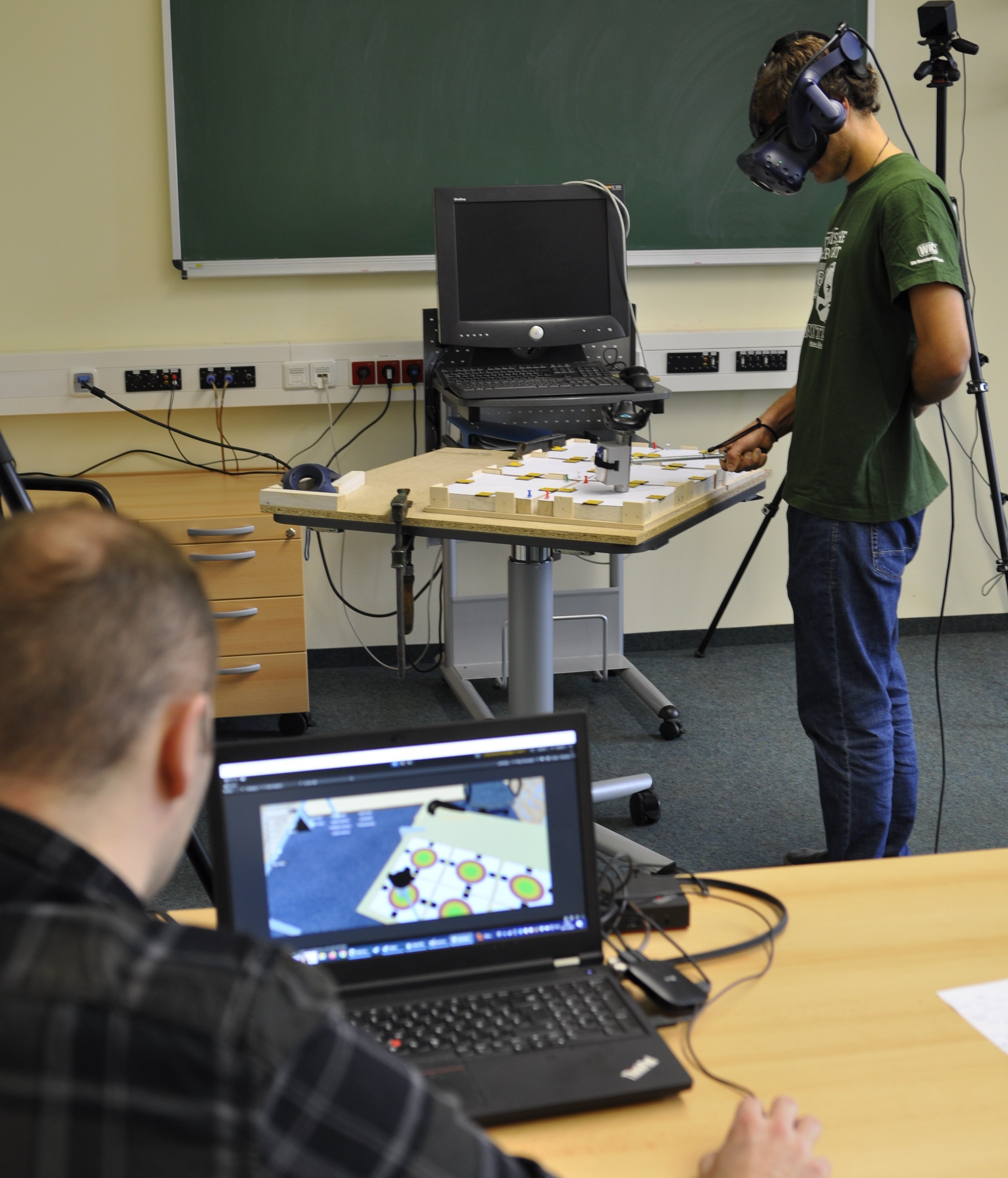 Participant during the experiment